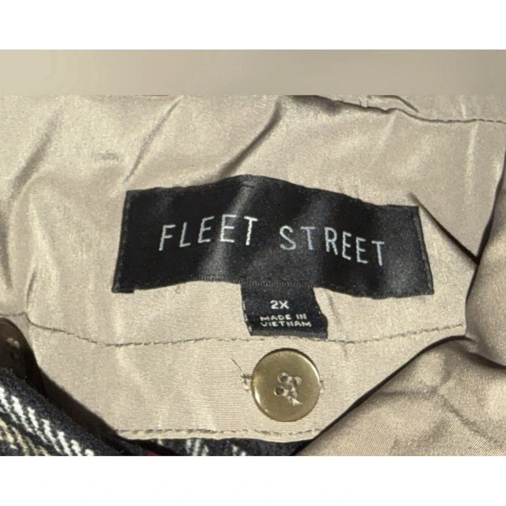 NWT Fleet Street Black Coat‎ Plus 2X Removable Hood Liner Zip Button Women